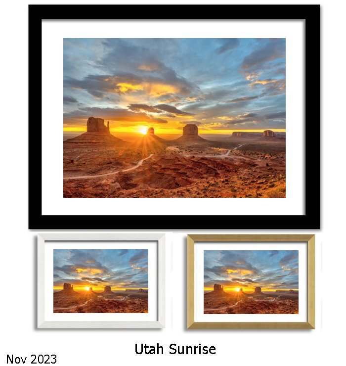 Utah Sunrise Framed Print